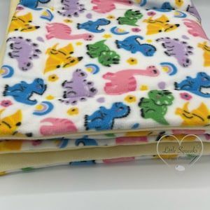 Fleece Cage Liner for Guinea Pigs - Dinosaur Collection