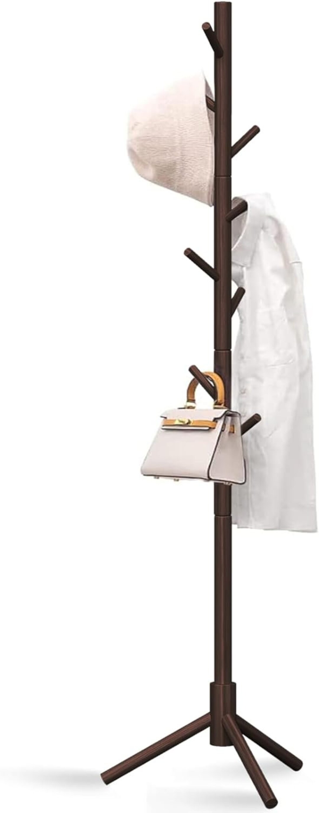 Natural Beech Wood Standing Coat Rack: Modern Tree Design - Etsy