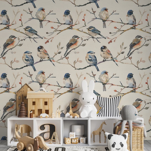 Bird Wallpaper - Etsy