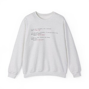 Valentine's Day Python Code sweatshirt, Valentines gift for programmers, Valentine's Gift, coding valentine's shirt, python valentines code image 2