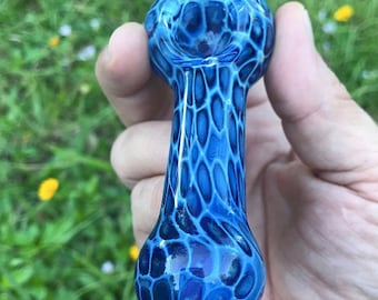 Blue Honeycomb Glass Pipe, Worked Cellular Glass Pipe