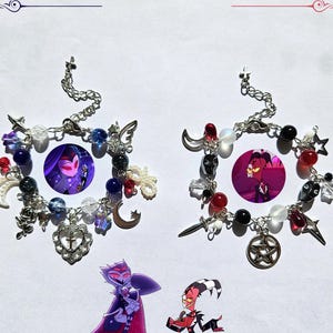 Stolas & Blitzø Matching Bracelets / Blitzo Loona Millie Moxxie Fizzarolli Asmodeus Beelzebub ! Please read description !