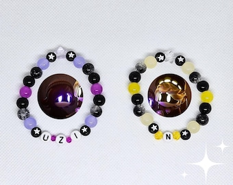 N and Uzi Matching Bracelets | Murder Drones | emo scene handmade bracelet | HPG OG