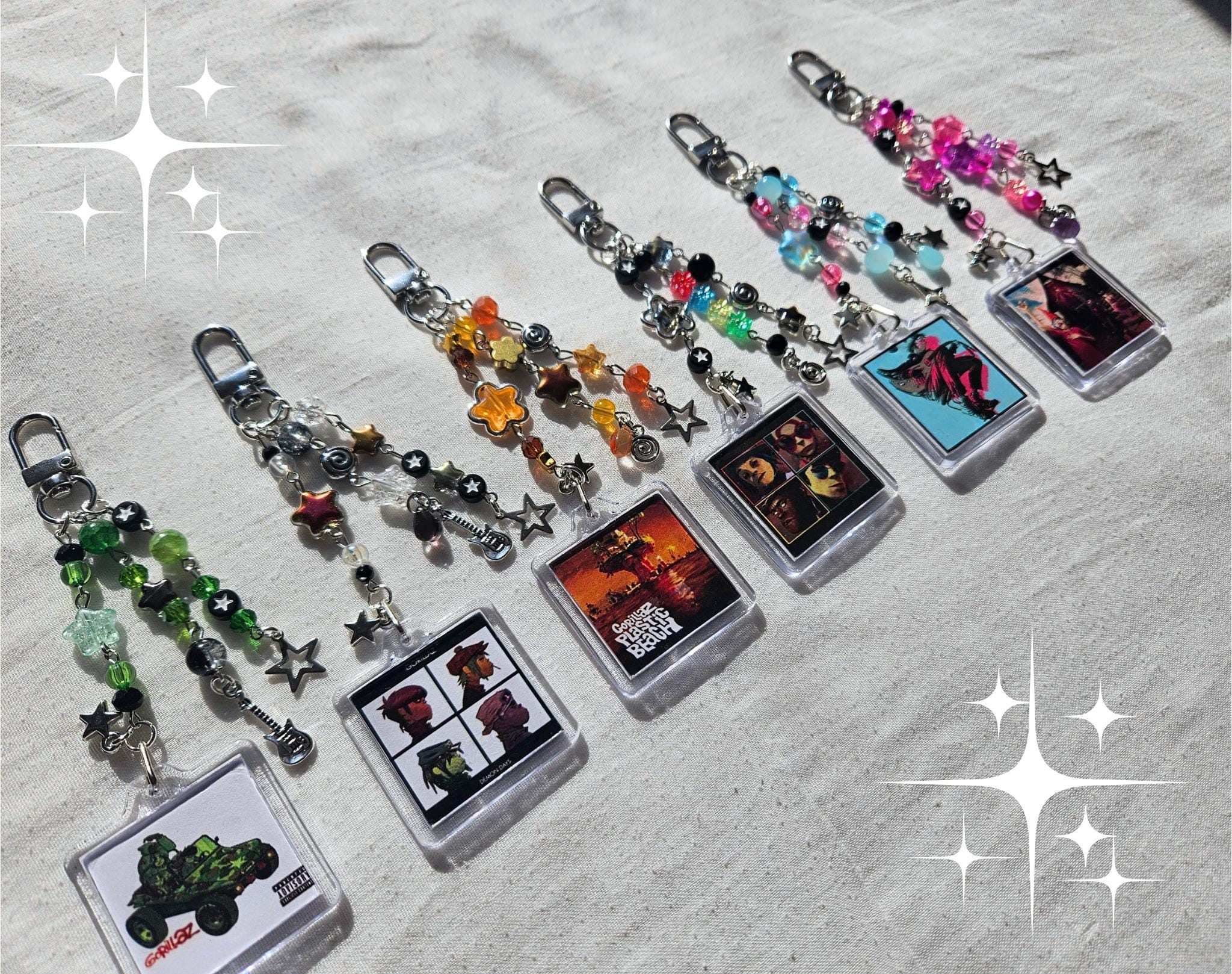 Gorillaz Album Keychains | Demon Days Plastic Beach Humanz