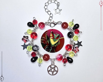 Alastor Charm Bracelet | Hazbin Hotel | handmade bracelets Vox Lucifer Velvette Charlie Adam | HPG OG