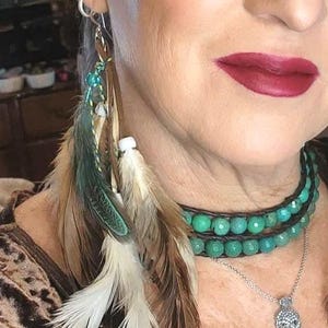 Extra Long Real Feather Earrings, Long Feather Earrings, Boho Jewelry, Fun earrings, stylish earrings, southwestern style, western style