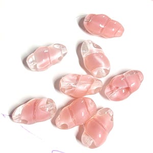 Vintage Pink and Crystal Twisted Bead