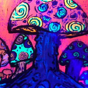 Mushroom Psychedelic Art Greeting Card image 8