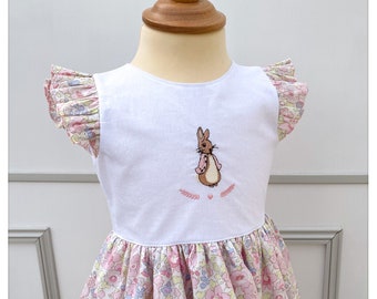 Robe Romy Liberty Betsy dragée broderie Pierre Lapin