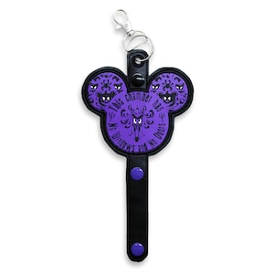 Haunted Mansion Wallpaper Inspired Faux Leather Mouse Ear Headband  Holder for Park Bag