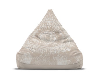 Boho Chic Sand Dollar Bean Bag Chair Cover