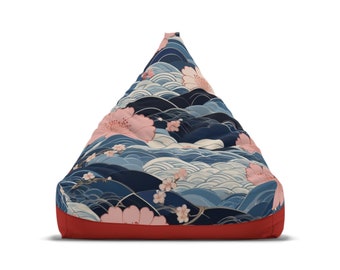 Osaka Japanese Inspired Bean Bag Chair Cover