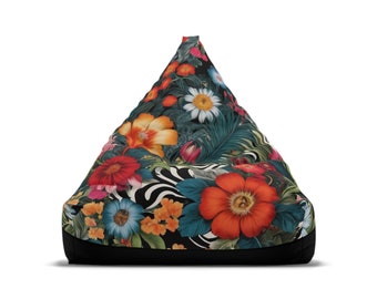 Safari Blossom Bean Bag Chair Cover