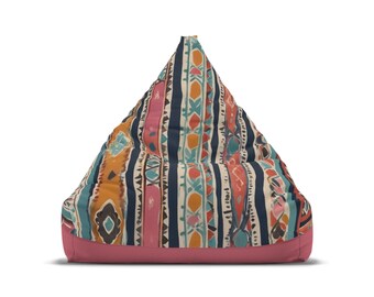 Bohemian Stripes Bean Bag Chair Cover