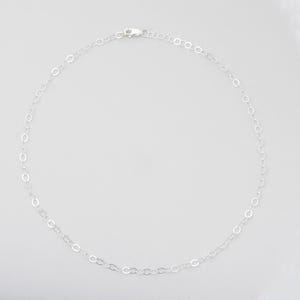 Puede incluir: Un collar de cadena de plata con cierre de mosquet&oacute;n.