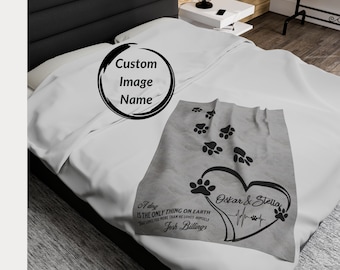 Dog blanket personalized blanket for dog custom dog blanket pet blanket dog lover gift dog dad gift dog owner gift  personalized pet dog bed