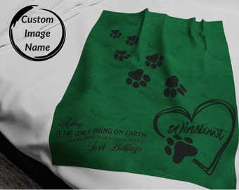 Dog blanket personalized blanket for dog custom dog blanket pet blanket dog lover gift dog dad gift dog owner gift  personalized pet dog bed