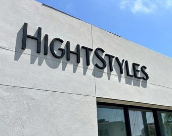 Custom LED Backlit Logo Sign, 3D Metal Business Sign, Stainless Steel Storefront Sign, Personalized Shop Logo, Illuminated Outdoor Sign