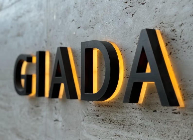 Custom LED Backlit Metal Logo Sign