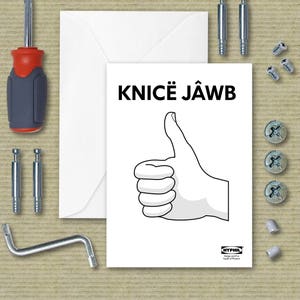 Nice Job Congratulations Greeting Card Ikea Instructions Parody - Thumbs Up