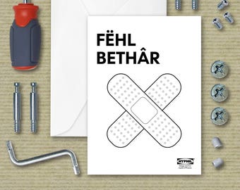 Get Well Greeting Card instrukcje IKEA parodia-bandaże