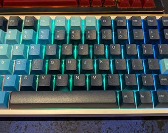 Ice Blue RK84 Tri Mode Clicky 75% Keyboard