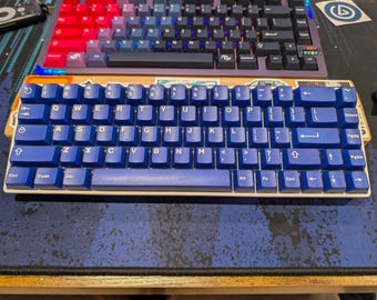 Custom CIY Tester68 Mechanical Keyboard | Epomaker Zebra Switches | Blue Jade ABS Keycaps
