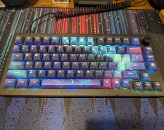 Starry Customized Keychron V1 Translucent 75% Mechanical Keyboard