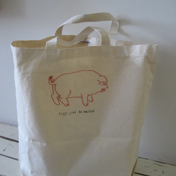 little piggy goes to market tote