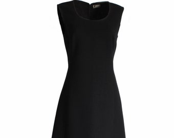ワンピース VERSACE Black stretch cady dress (10186641A13362 1B000) Versace Stretch Cady Cocktail Dress | Saks Fifth Avenue