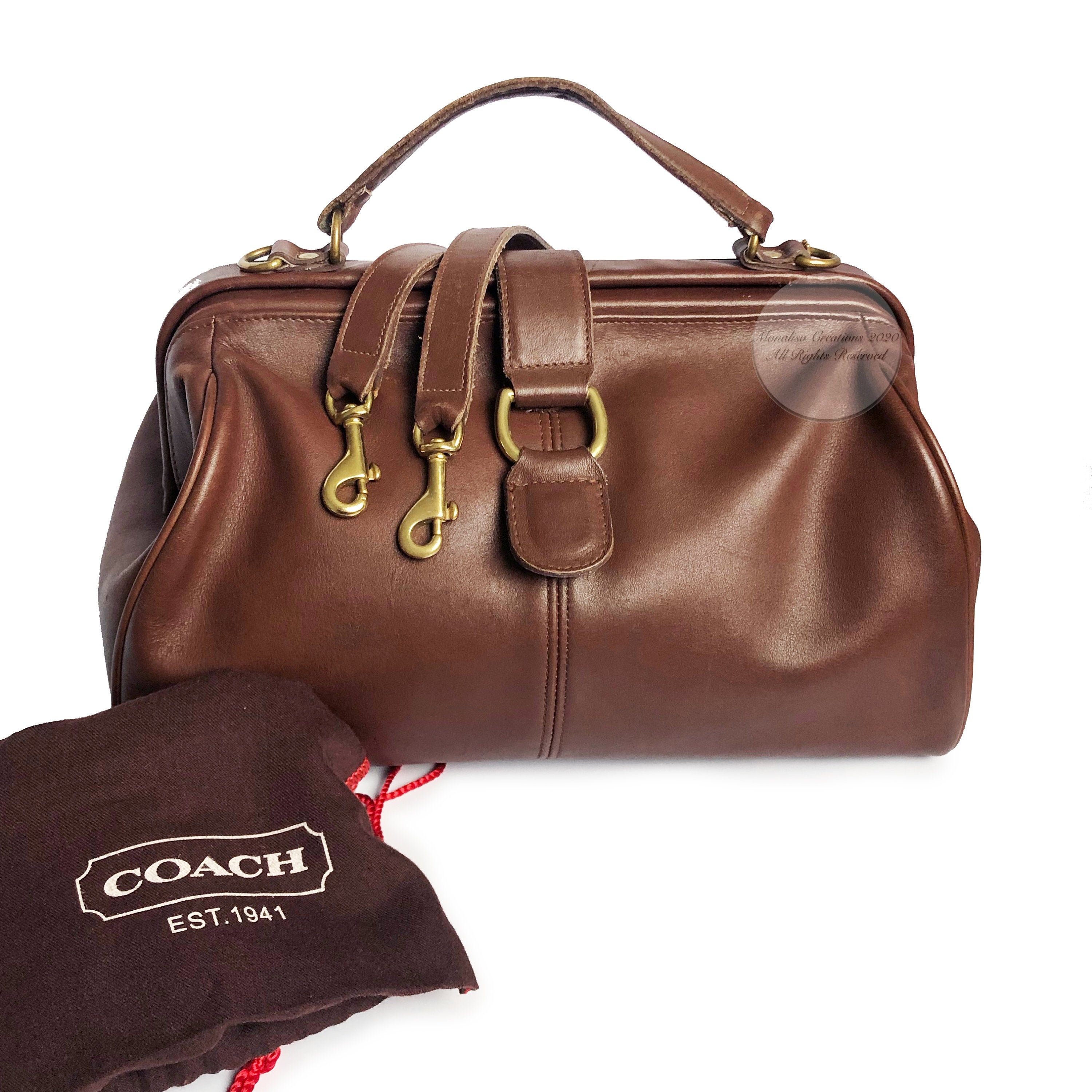 Vintage Coach Hudson Bag Doctors Satchel Crossbody Bag Style Etsy