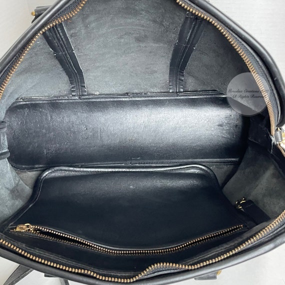 Vintage Coach Bag Bancroft Brief XL Satchel 5290 Black Leather