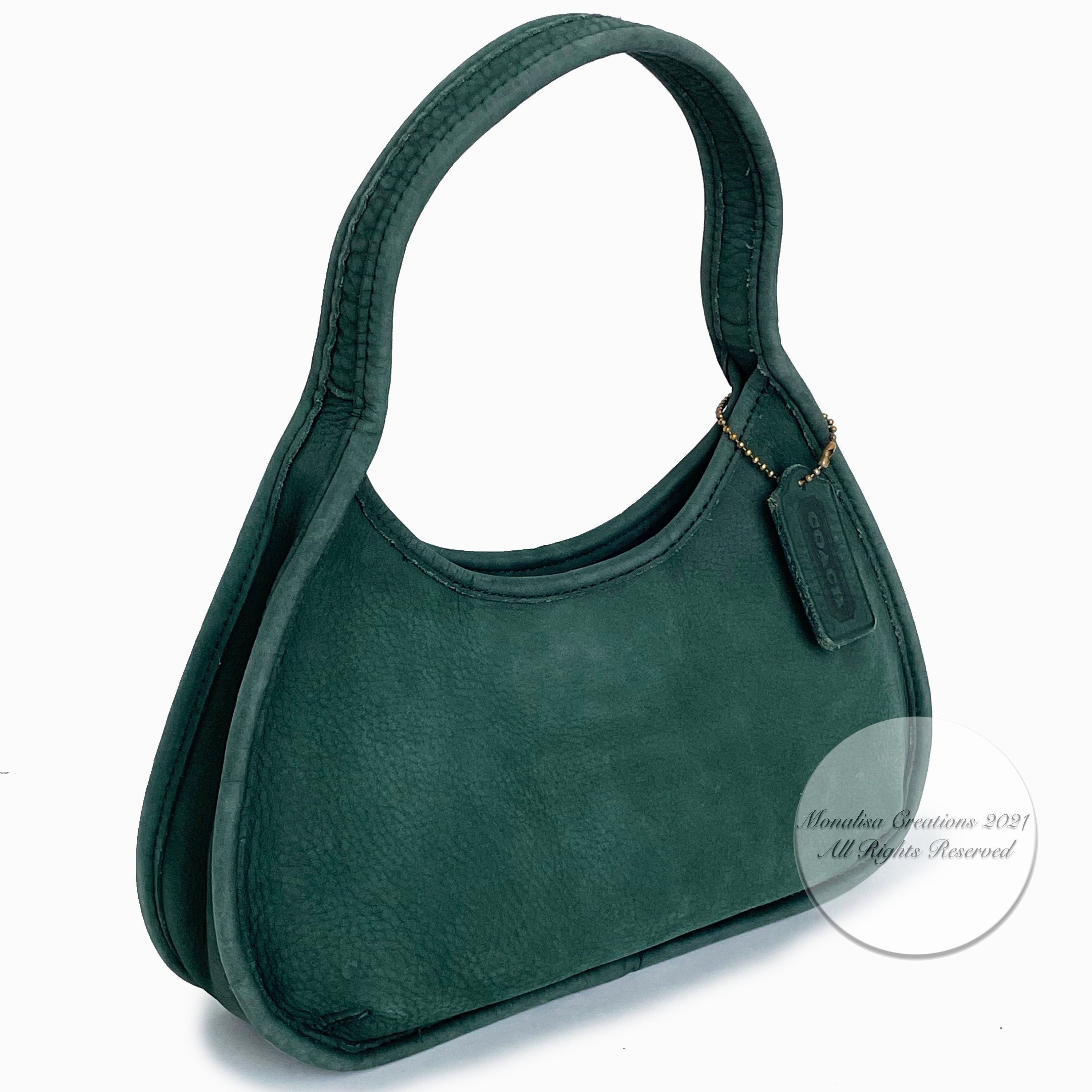 Vintage Coach Bag Ergo Mini Satchel Nubuc #4399 Spruce Green Vintage Coach Bag Ergo Mini Satchel Nubuc #4399 Spruce Green