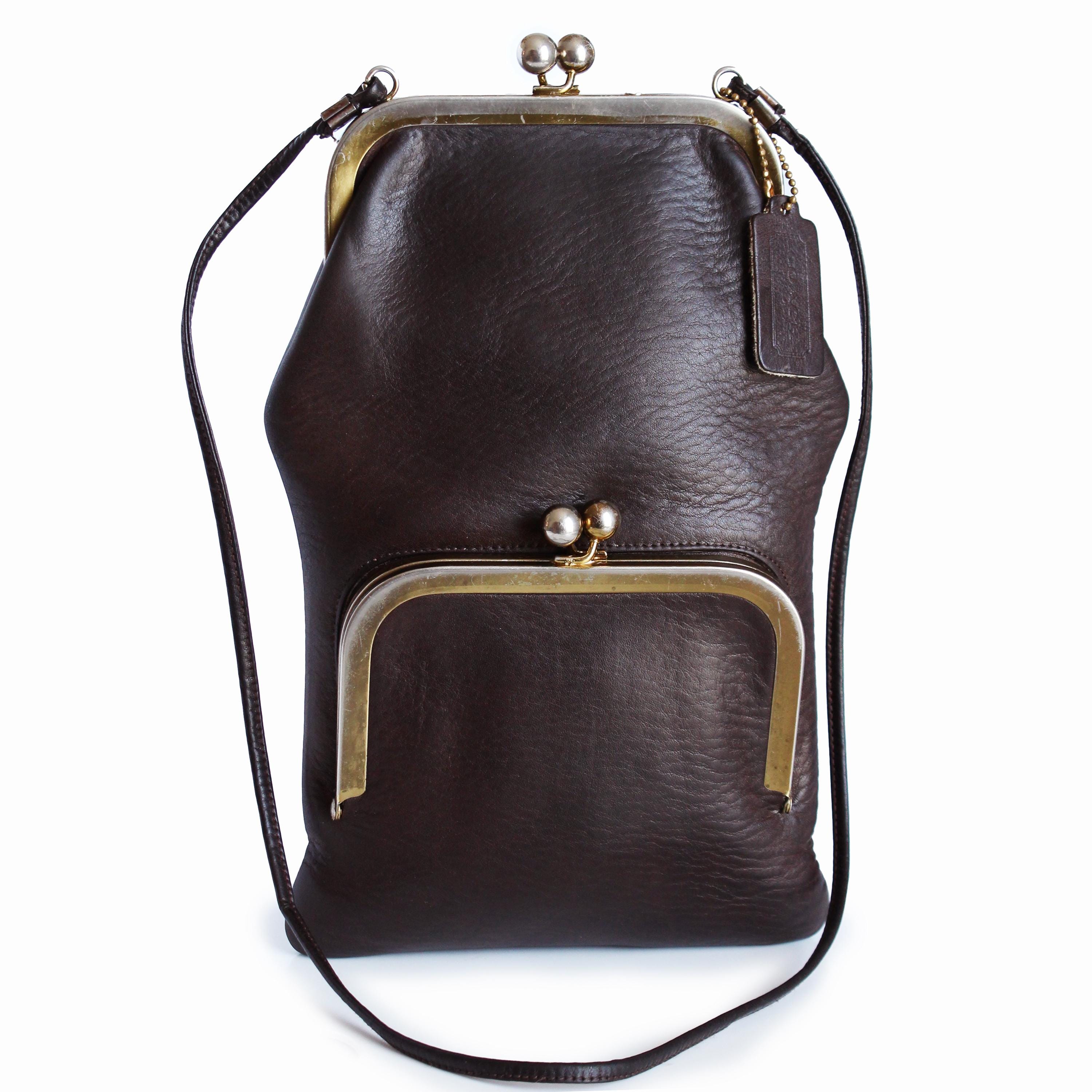 Bonnie Cashin for Coach Swinger Bag Double Frame Kiss Lock