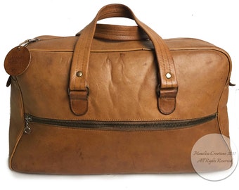 Vintage Coach Flight Bag 1960s Leather 