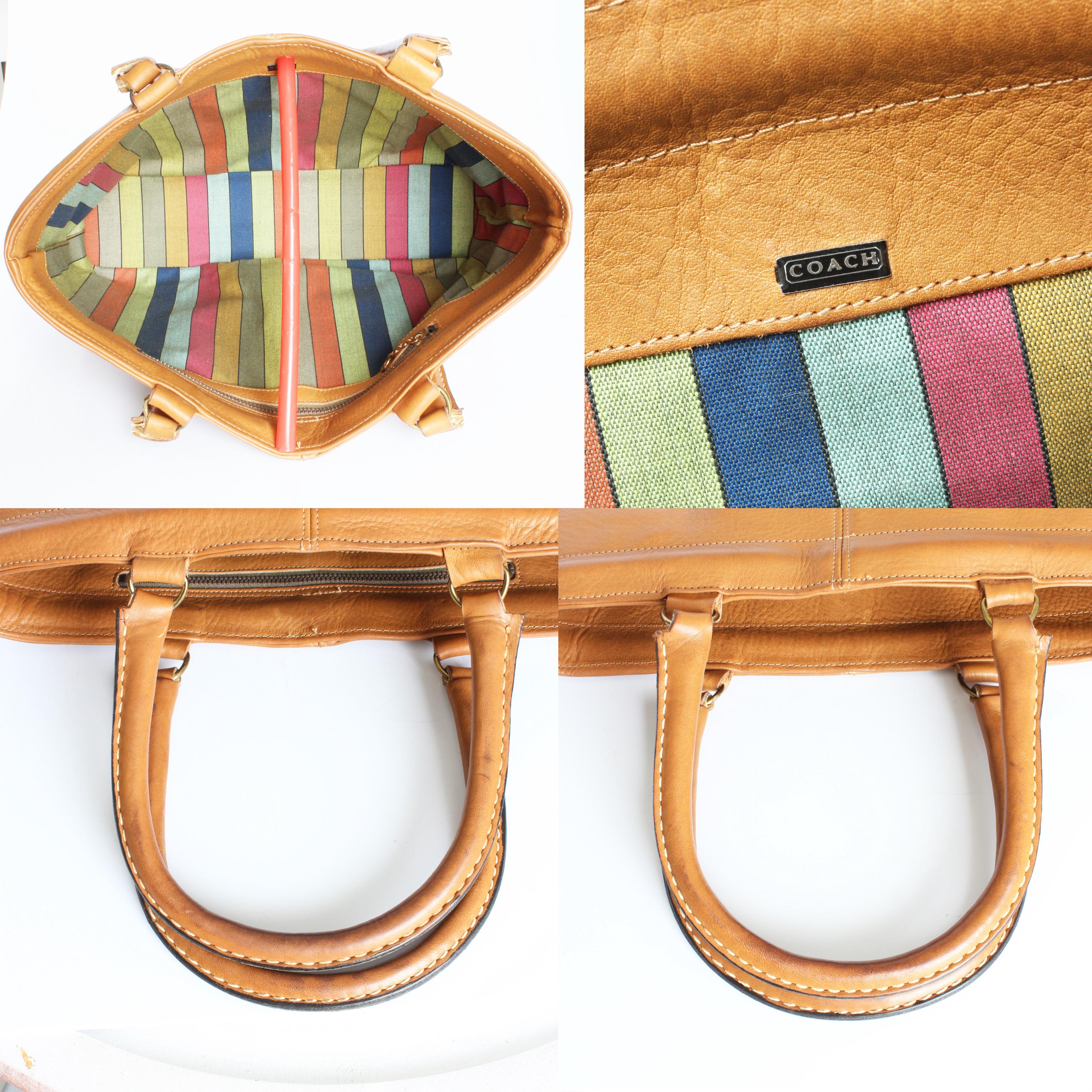 Bonnie Cashin for Coach Chunky Tote Bag Kisslock Tan Leather Bonnie Cashin for Coach Chunky Tote Bag Kisslock Tan Leather