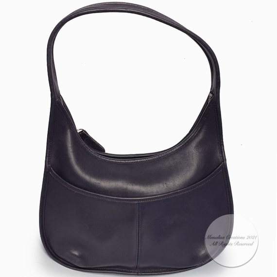 Vintage Coach Bag Ergo Pocket Zip 9033 Dark Purple Ink - Etsy