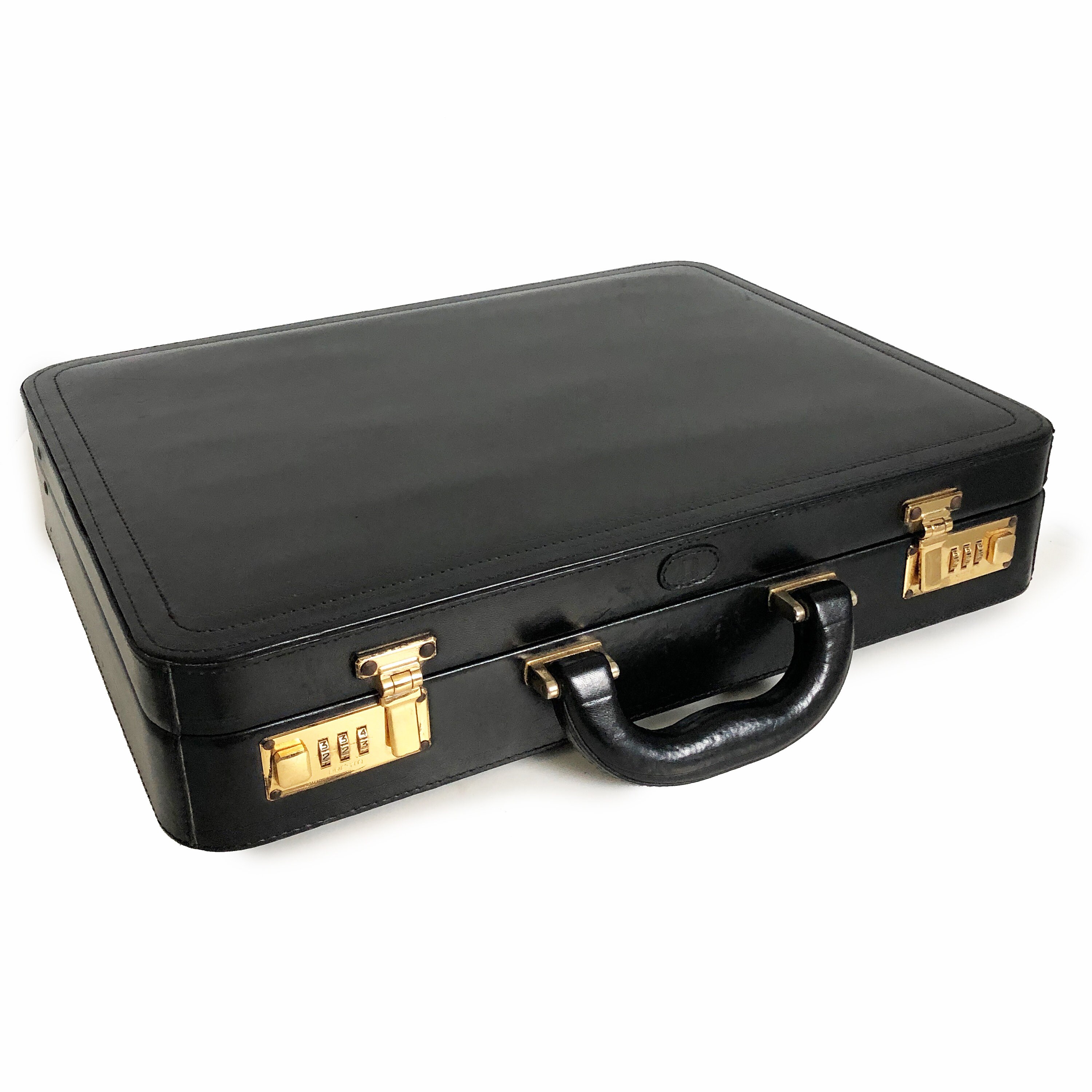 bally leather briefcase