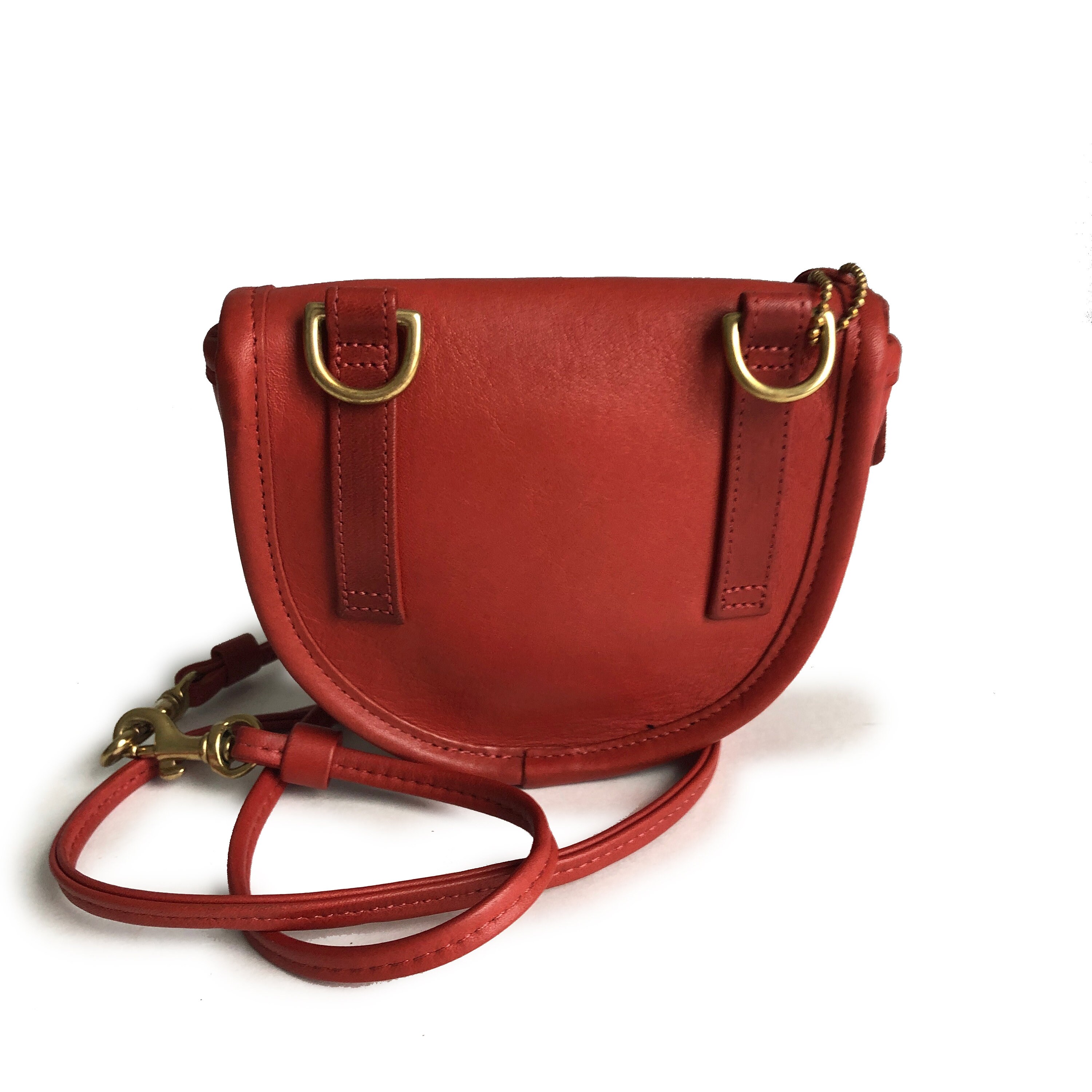 Hermès vintage clutch belt red leather 1993