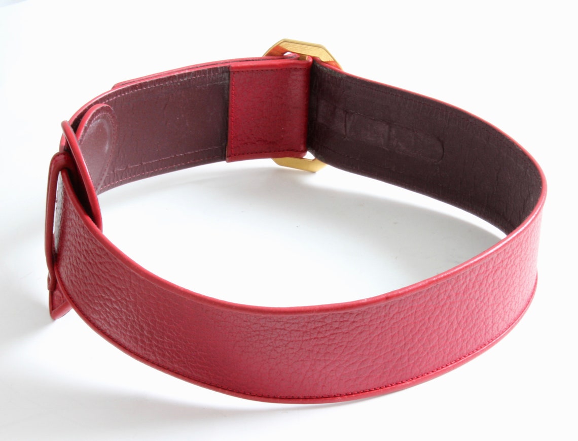 Ceinture Large En Cuir Rouge Chico’s - Taille S/M - Neuf Avec étiquettes