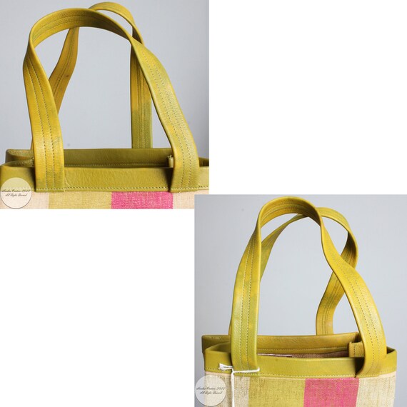 Bonnie Cashin for Coach Bag Canvas and Leather To… - image 10