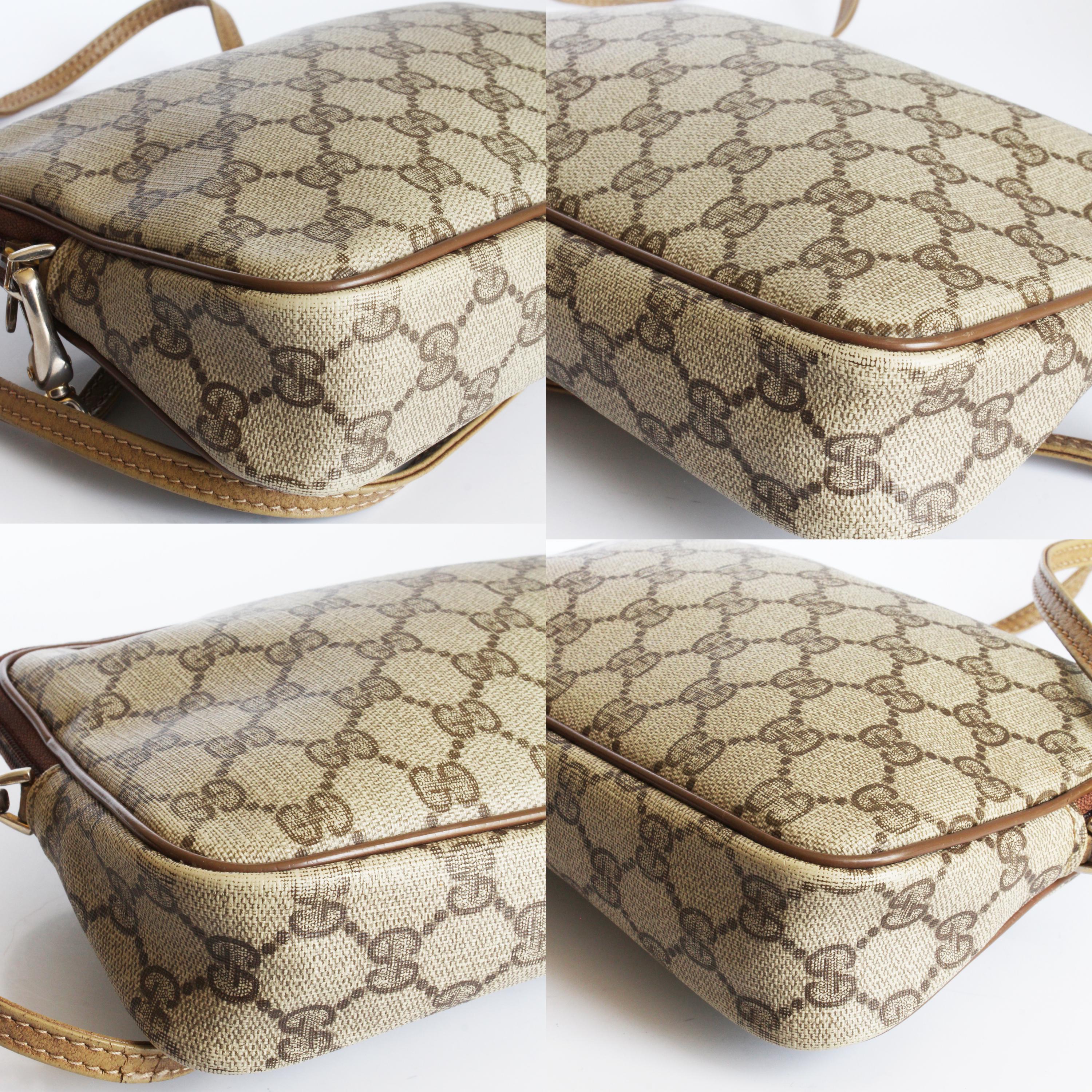 Vintage Gucci Supreme Shoulder Bag Clutch GG Logo Vintage 1980s