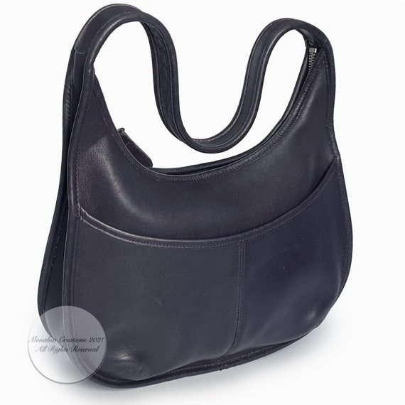 Vintage Coach Bag Ergo Pocket Zip 9033 Dark Purple Ink - Etsy