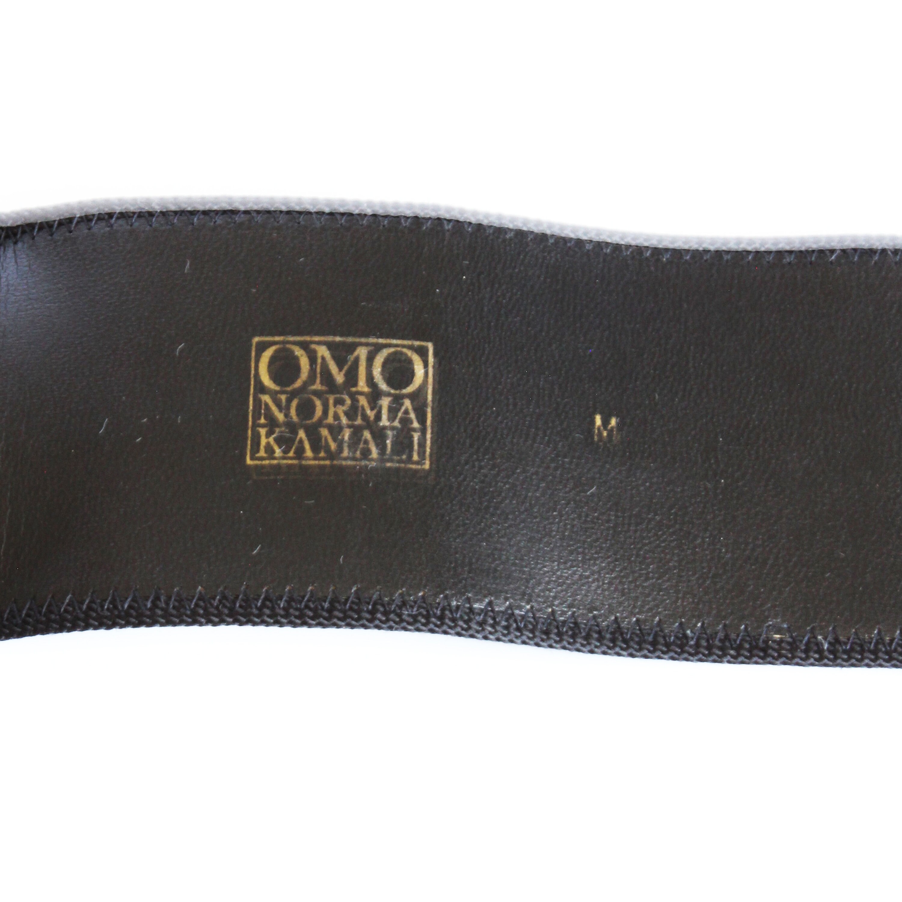 Vintage Norma Kamali OMO Cow Print Wide Belt Black White Faux Fur Leather 90s Norma Kamali OMO Wide Belt Cow Print Faux Fur Vintage 90s  main image 4