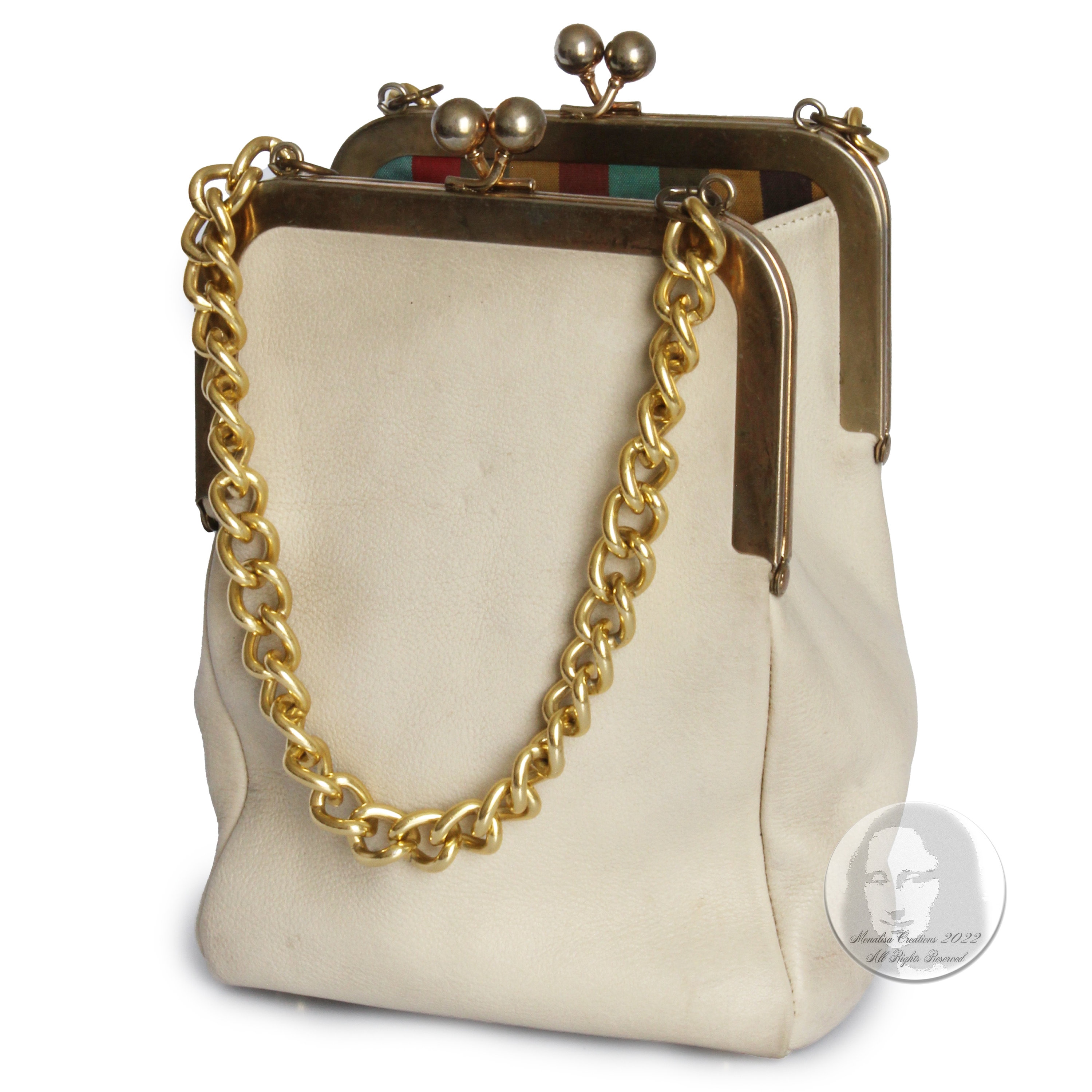 Coach Bonnie Kisslock Satchel Chain Bag