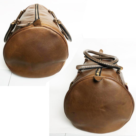 Bonnie Cashin for Coach Safari Bag Brown Leather … - image 3