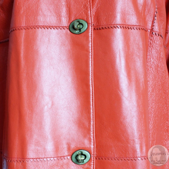 Bonnie Cashin for Sills Leather Jacket Kimono Sle… - image 7