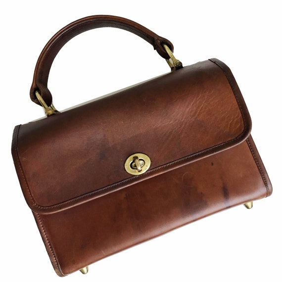 Vintage Bonnie Cashin For Coach Leather Lunch Box Bag Metal - Leather Lunch Box Bag Vintage Bonnie Cashin For Coach Leather Lunch Box Bag Metal - Leather Lunch Box Bag