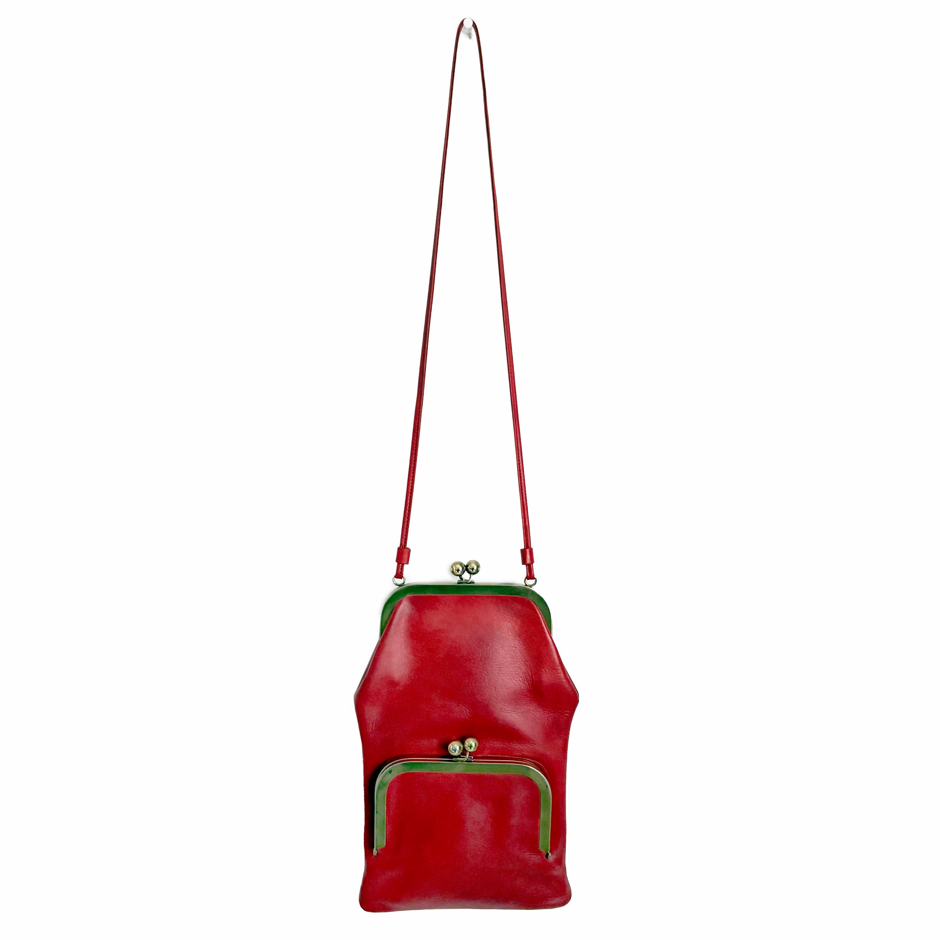 Bonnie Cashin for Coach Swinger Bag Double Frame Kiss Lock