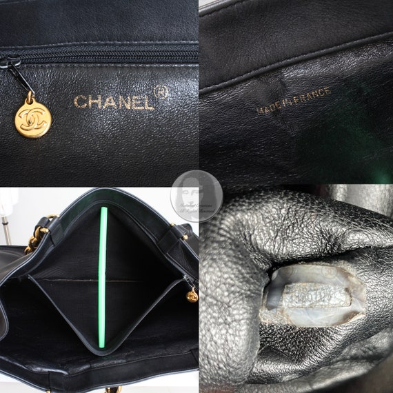 Chanel Black Lambskin Gold Handcuff Clutch Wristlet Pouch Bag